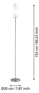 EGLO 85982 - Stojacia lampa TROY 3 1xE27/40W biela