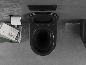 Mexen Lena Rimless závesné WC so sedátkom s pomalým zatváraním, čierna matná - 30221085