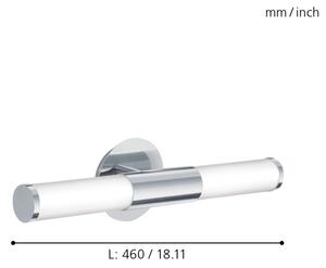Eglo 87219 - Kúpeľňové nástenné svietidlo PALMERA 2xE14/40W/230V IP44