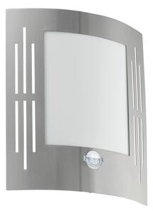 EGLO 88144 - Senzorové vonkajšie nástenné svietidlo CITY 1xE27/15W/230V IP44