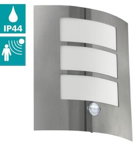 EGLO 88142 - Senzorové vonkajšie nástenné svietidlo CITY 1xE27/15W/230V IP44