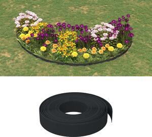 Záhradné obruby 5 ks čierne 10 m 10 cm polyetylén