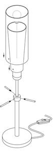 EGLO 89835 - Stolná lampa PINTO 1xE27/60W