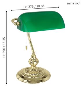Eglo 90967 - BANKER Stolná lampa E27/60W/230V