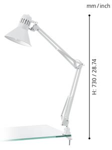 Eglo 90872 - Stolná lampa FIRMO 1xE27/40W/230V