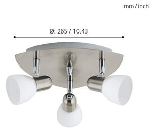 EGLO 90986 - Bodové svietidlo ENEA 3xE14/40W