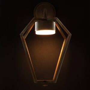 LED svietidlo Gemstone, starožitná mosadz/opálová