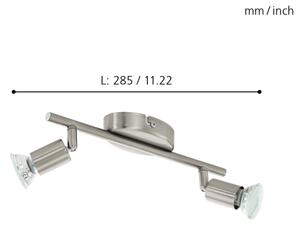 Eglo 92596 - LED bodové svietidlo BUZZ 2xGU10/2,8W/230V