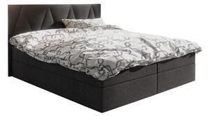 Manželská posteľ Boxspring 180 cm Fade 3 (čierna) (s matracom a úložným priestorom). Vlastná spoľahlivá doprava až k Vám domov. 1046513