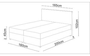 Manželská posteľ Boxspring 180 cm Fade 3 Comfort (béžová) (s matracom a úložným priestorom). Vlastná spoľahlivá doprava až k Vám domov. 1055896