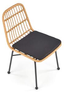 Záhradná ratanová stolička K401 - prírodná