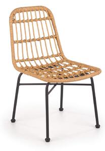 Záhradná ratanová stolička K401 - prírodná