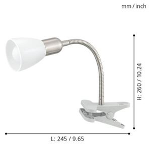 Eglo 92932 - LED lampa s klipom DAKAR 3 1xE14/4W/230V