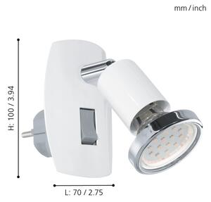 Eglo 92925 - LED svietidlo do zásuvky MINI 4 1xGU10-LED/3W/230V