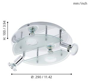 EGLO 93085 - LED Stropné svietidlo CABO 1 4xGU10/3W