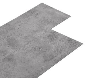 Nesamolepiace podlahové dosky, PVC 4,46 m² 3mm, cementovo hnedé