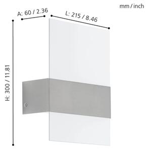 Eglo 93438 - LED vonkajšie svietidlo NADELA 2xLED/2,5W/230V IP44