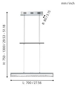 Eglo 93625 - LED stmievateľné svietidlo CARDITO 1 LED/24W/230V