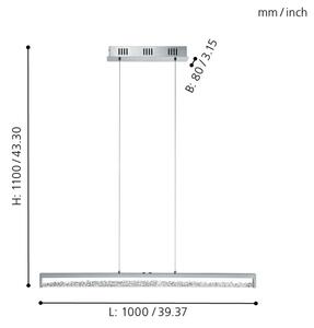 Eglo 93626 - LED stmievateľné svietidlo CARDITO 1 LED/32W/230V