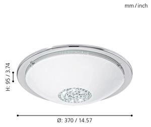 Eglo 93778 - LED stropné svietidlo GIOLINA LED/12W/230V