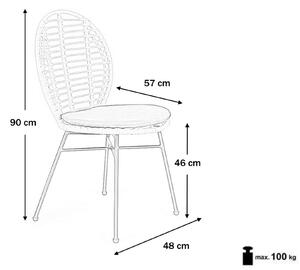 Záhradná ratanová stolička K472