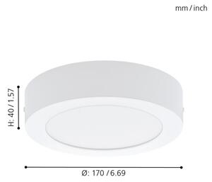 Eglo 94072 - LED stropné svietidlo FUEVA 1 LED/10,89W/230V