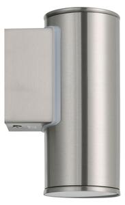 Eglo 33581 - LED RGBW stmievateľné vonkajšie nástenné svietidlo RIGA 1xGU10/5W/230V IP44, matný chróm