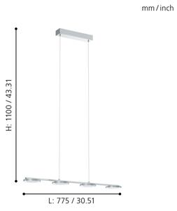 Eglo 94245 - LED závesné svietidlo CARTAMA 4xLED/4,5W/230V