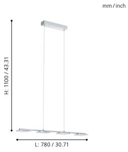 Eglo 94244 - LED závesné svietidlo CARTAMA 4xLED/4,5W/230V