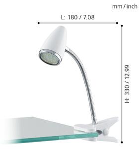 Eglo 94329 - LED Lampa so štipcom RICCIO 1xGU10-LED/3W/230V