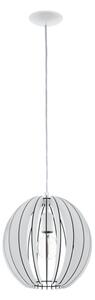 Eglo 63247 - Luster na lanku COSSANO PRO 1xE27/60W/230V pr. 30 cm biela