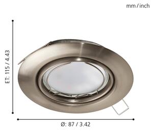Eglo 94408 - Sada 3x LED zapustené stropné svietidlo PENETO 3xGU10-LED/5W/230V
