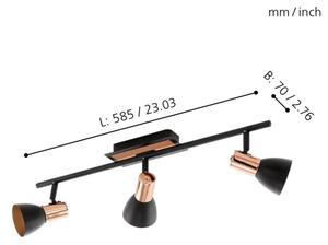 Eglo 94586 - LED bodové svietidlo BARNHAM 3xGU10/3,3W/230V