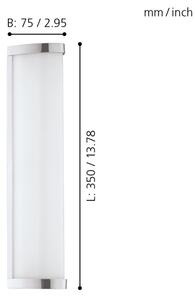 Eglo 94712 - LED kúpeľňové svietidlo GITA 2 LED/8W/230V IP44