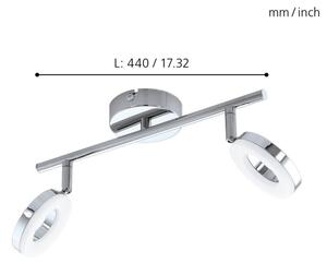 Eglo 94757 - LED Kúpeľňové svietidlo GONARO 2xLED/3,8W/230V IP44