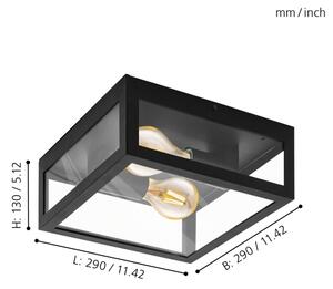 Eglo 94832 - Vonkajšie svietidlo ALAMONTE 1 2x60W IP44