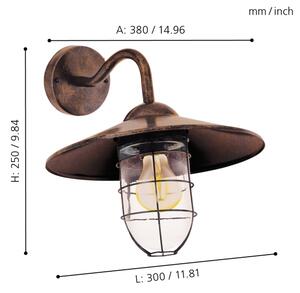 Eglo 94863 - Vonkajšie svietidlo MELGOA 1xE27/60W/230V IP44