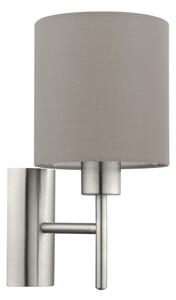 Eglo 94925 - Nástenné svietidlo PASTERI 1xE27/60W/230V taupe