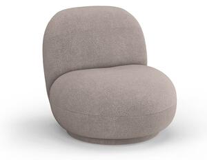 Béžové kreslo z textílie buklé Chuck – Micadoni Home