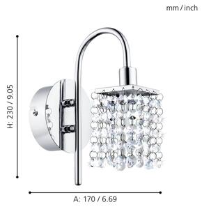 Eglo 94879 - LED kúpeľňové svietidlo ALMONTE LED/2,5W/230V IP44