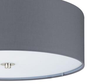 Eglo 55277 - Stropné svietidlo PASTERI 3xE27/25W/230V pr. 47,5 cm sivá