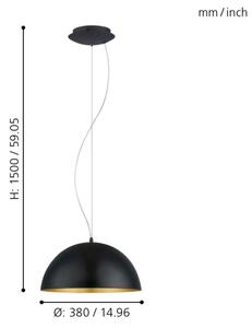 Eglo 94935 - Luster GAETANO 1 1xE27/60W/230V