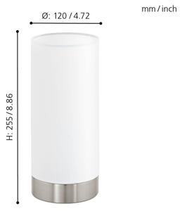 Eglo 95118 - Stmievateľná stolná lampa PASTERI 1xE27/40W/230V