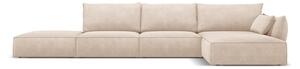 Béžová rohová pohovka (pravý roh) Vanda - Mazzini Sofas
