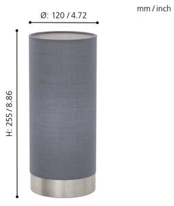 Eglo 95119 - Stmievateľná stolná lampa PASTERI 1xE27/60W/230V