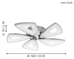 Eglo 95221 - LED Stropné svietidlo AMONDE 5xLED/6W/230V