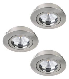 Eglo 95359 - SADA 3x LED zapustené stropné svietidlo TEDO 3xGU10-LED/5W/230V