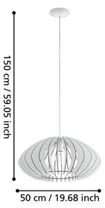 Eglo 95254 - Luster COSSANO 2 1xE27/60W/230V
