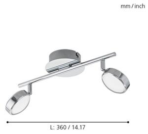 Eglo 95629 - LED Bodové svietidlo SALTO 2xLED/5,4W/230V