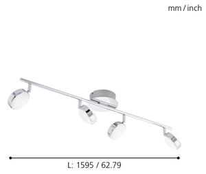 Eglo 95632 - LED Bodové svietidlo SALTO 4xLED/5,4W/230V